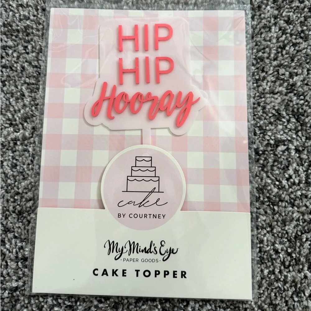 Hip Hip Hooray Cake Topper